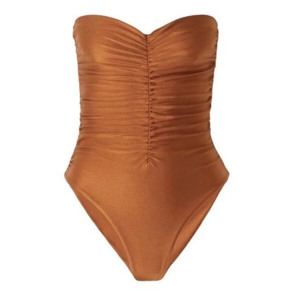 Jade Other - Jade Swim Yara Rouched Metallic Swimsuit